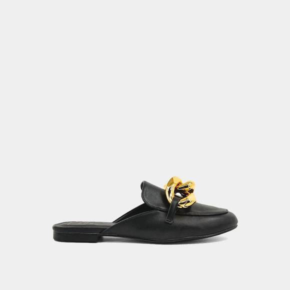 NEW SHU SHOP alexis loafer-mule in black - Picture 1 of 2